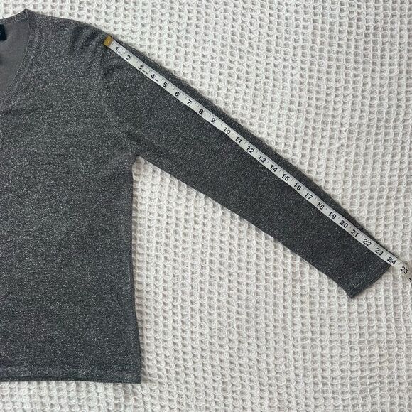 August Silk Gray Metallic Shimmer Silk Blend Cowl Cardigan Sweater Set Large - Picture 14 of 14